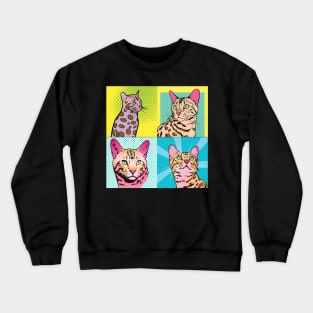 Ocicat Pop Art - Cat Lover Gift Crewneck Sweatshirt